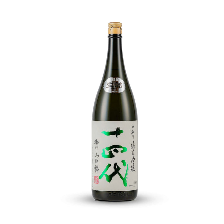 Juyondai Banshu Yamadanishiki Nakadori Junmai Ginjo Front View. Authentic Sake from TRIPLEMERI LIQUOR STORE.